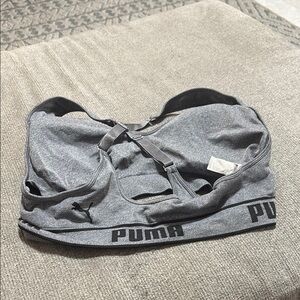 PUMA Heather Gray Sports Top